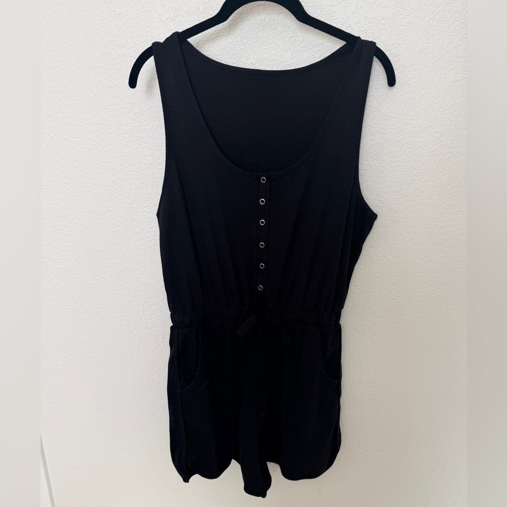 Amazon Black Sleeveless Tank Romper NWOT